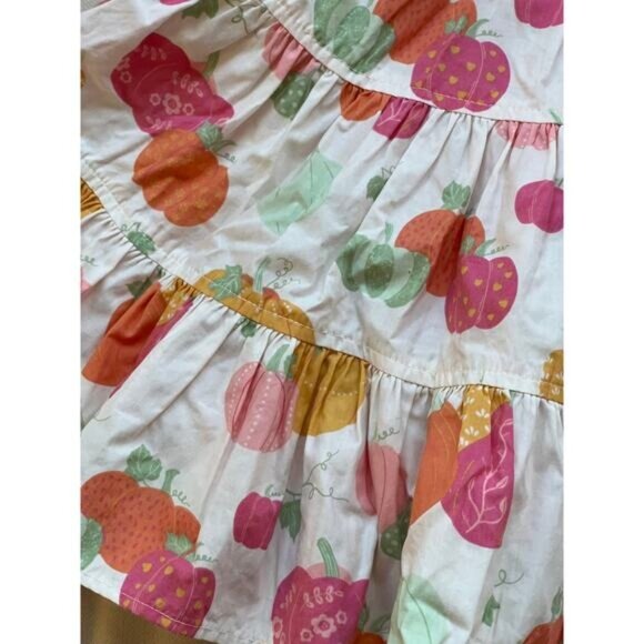 Eleanor Rose Britney Dress Girls Size 3 - 4 Pumpkin Acorn Short Sleeve - Picture 8 of 11